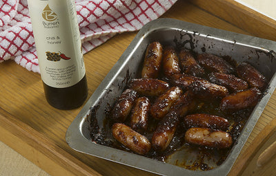 CHILLI AND HONEY STICKY GLAZED COCKTAIL SAUSAGES