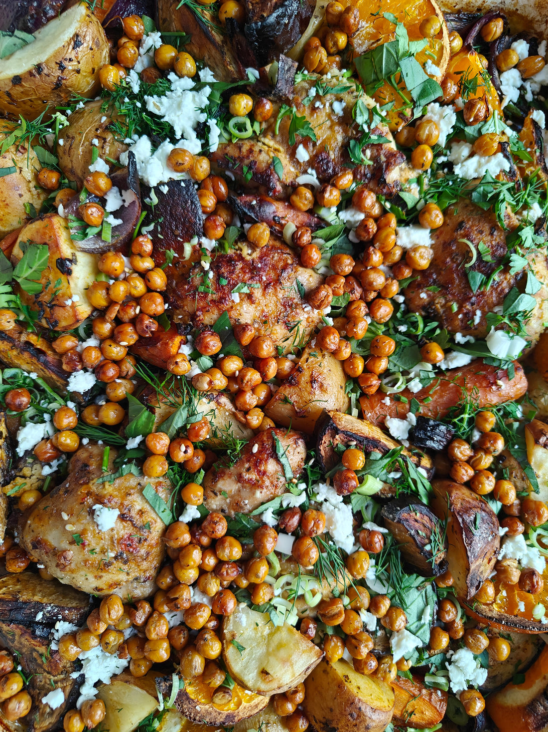 Orange and Zhoug Chicken Tray Bake