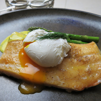 Grilled Smoked Haddock with Poached Free Range Egg and Dill Hollandaise
