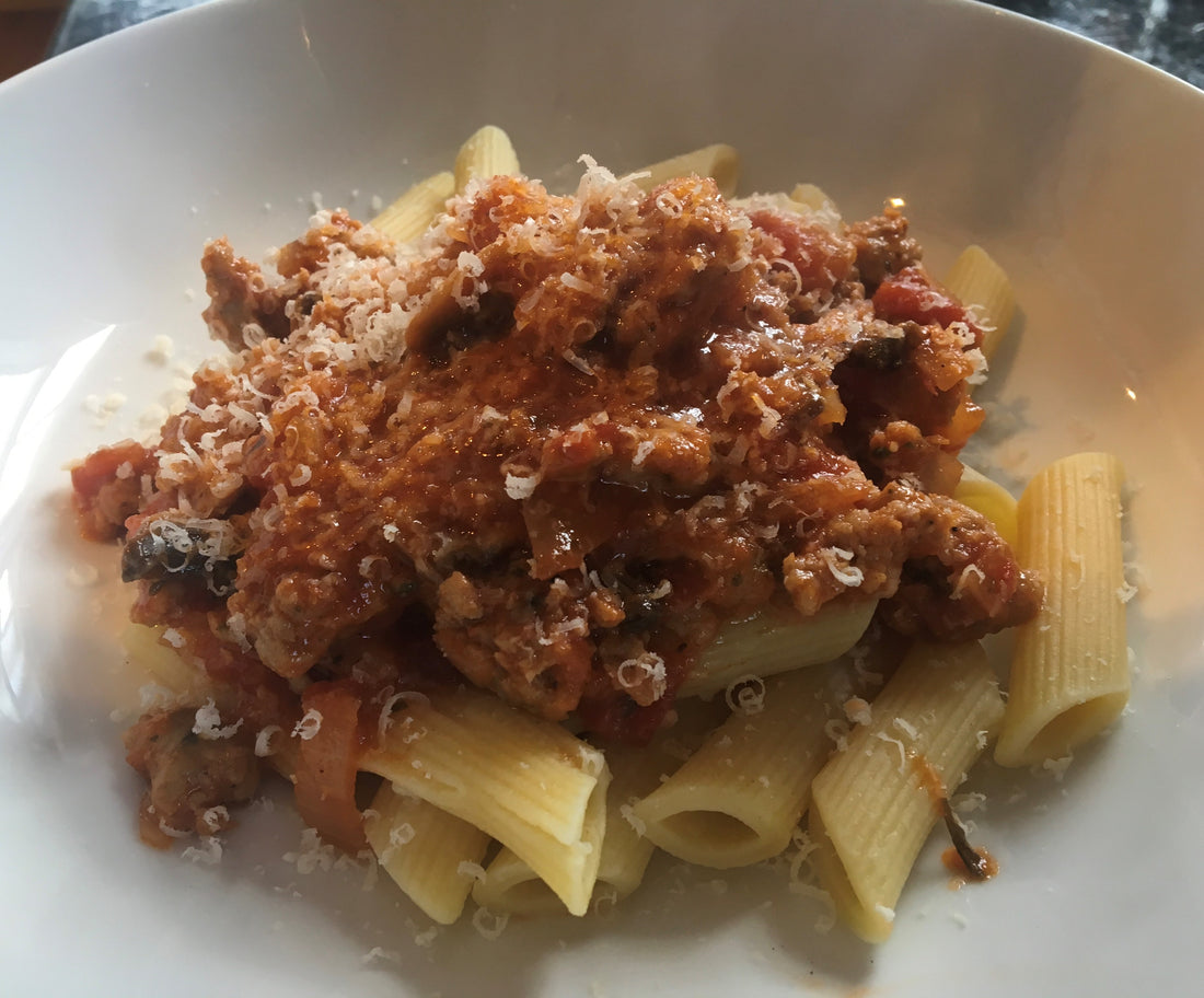 Italian sausage ragu balsamic vinegar recipe