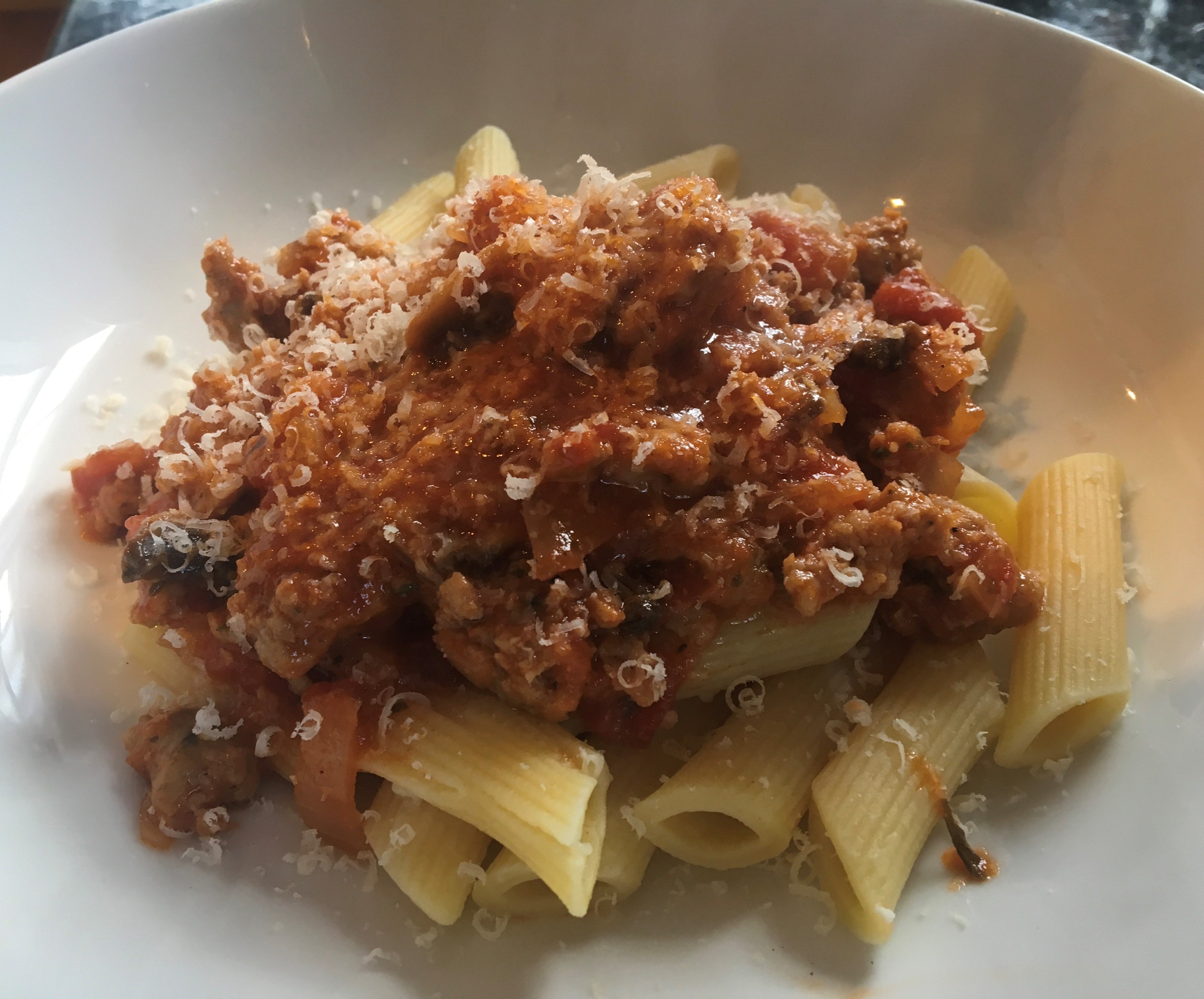 Italian sausage ragu balsamic vinegar recipe