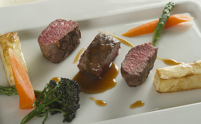 Lamb loin with rich lamb gravy recipe