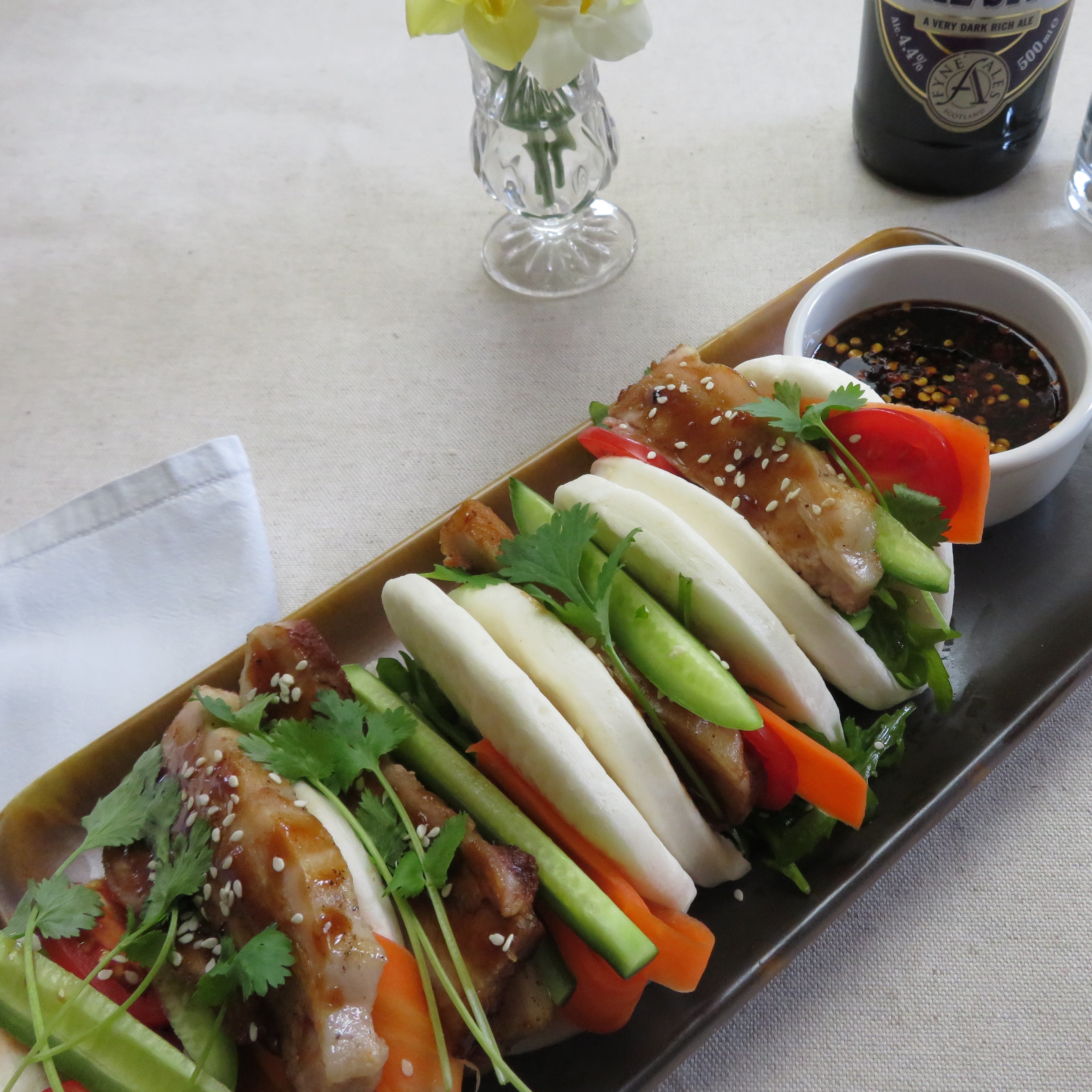 Sticky Pork Belly Bao Buns
