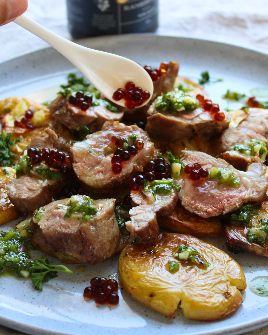 Seared Lamb with Chimichurri