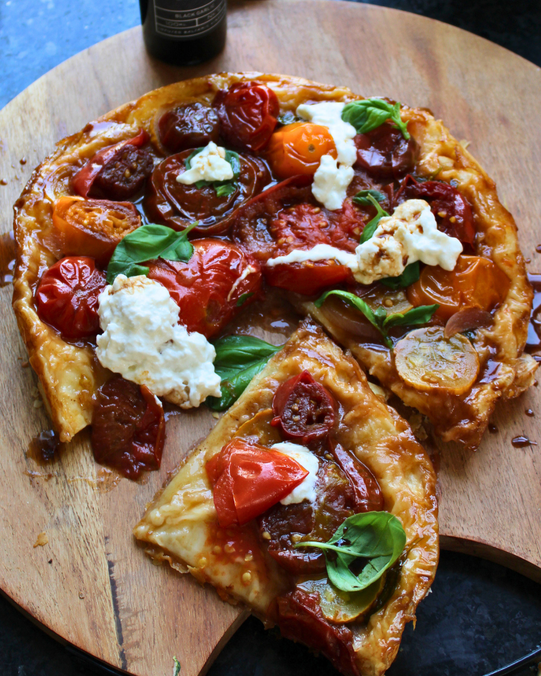 Heritage Tomato & Black Garlic Balsamic Tarte Tatin