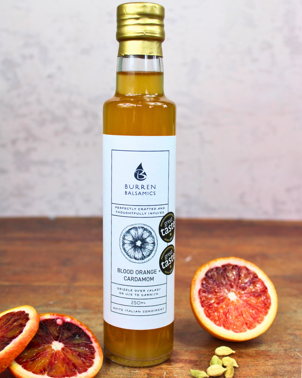 Blood Orange & Cardamom Infused White Condiment