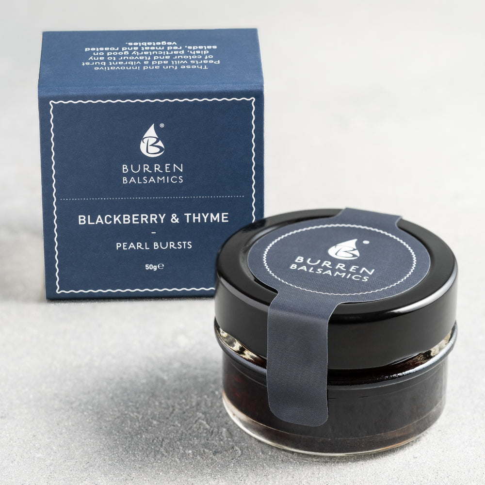 Blackberry and Thyme Balsamic Pearls