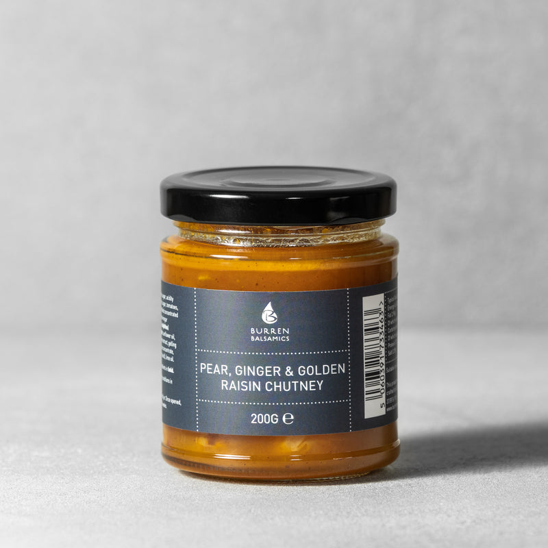Pear, Ginger & Golden Raisin Chutney
